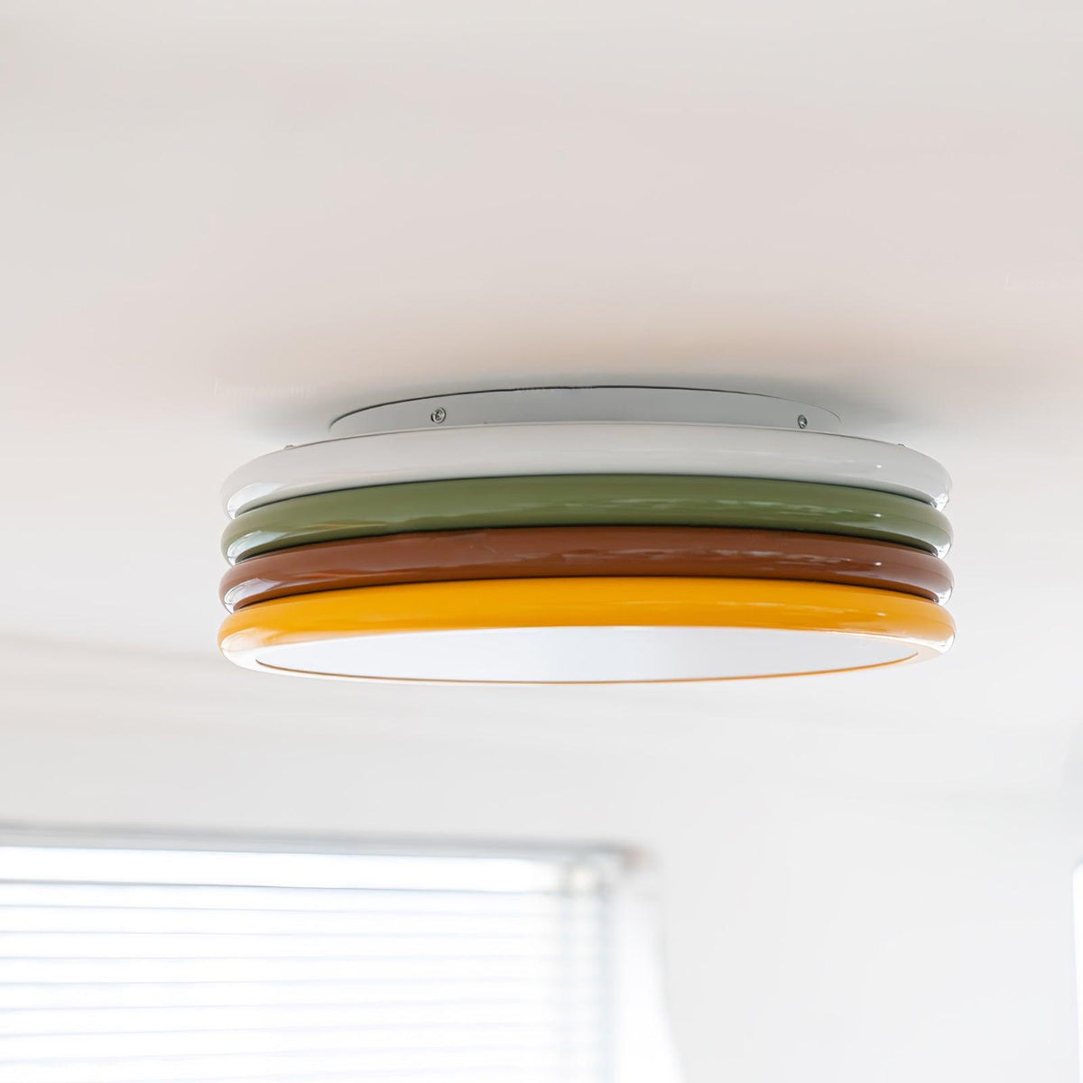Warm Panel Accents PrismStack Colour Ceiling Lamp