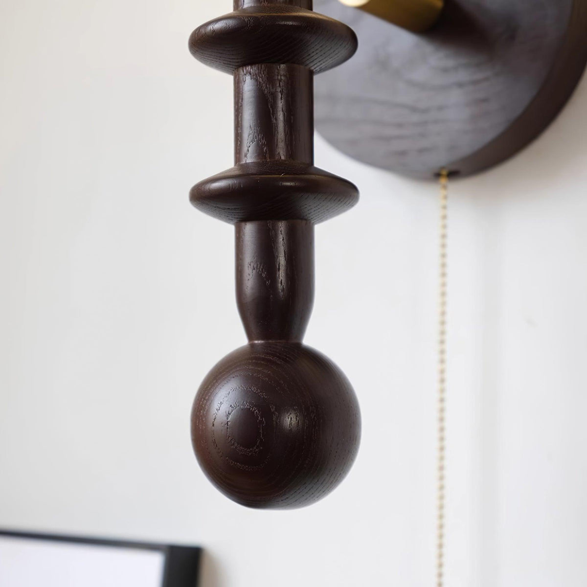 Wood And Glass Globe Wall Light With Damp Rated And E26 E27 Socket