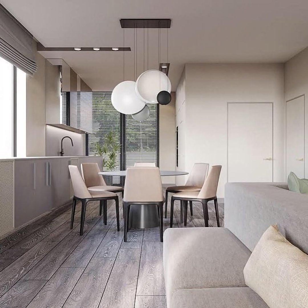 Modern Metal Pendant Light With Warm Ambient Glow By Arisha