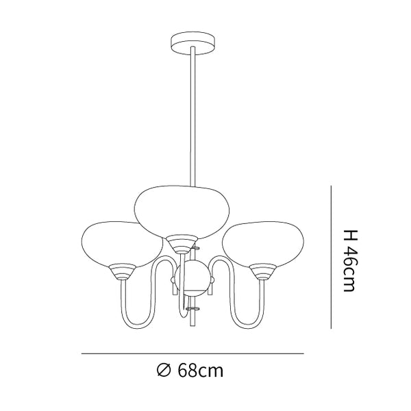 Pendant Light With Warm Glow Vintage Led Multi Lampshade