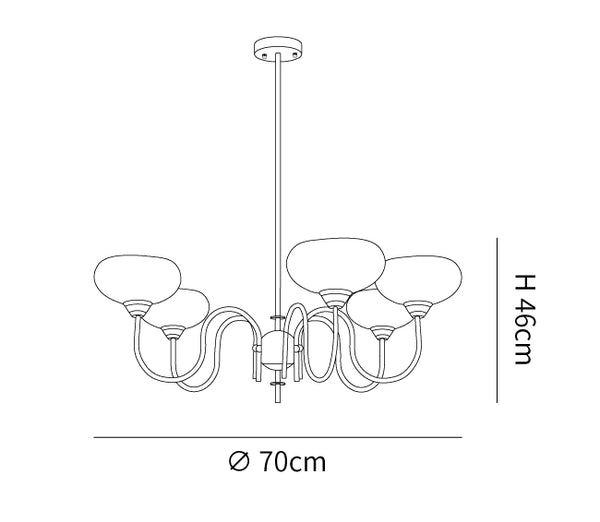 Pendant Light With Warm Glow Vintage Led Multi Lampshade