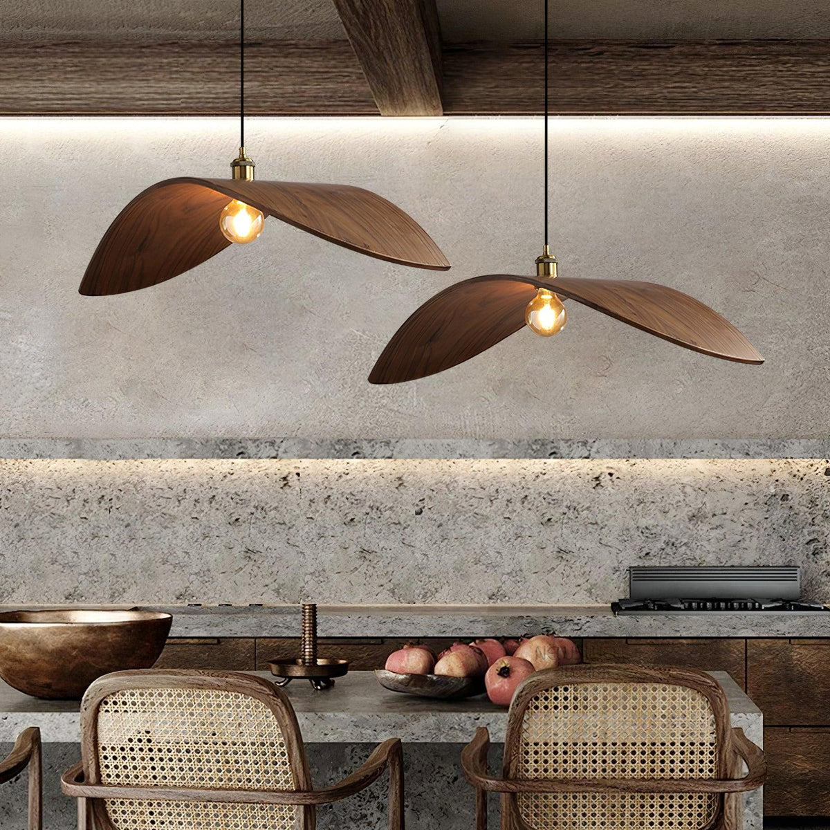 Warm Ambience Curved Art Pendant Light