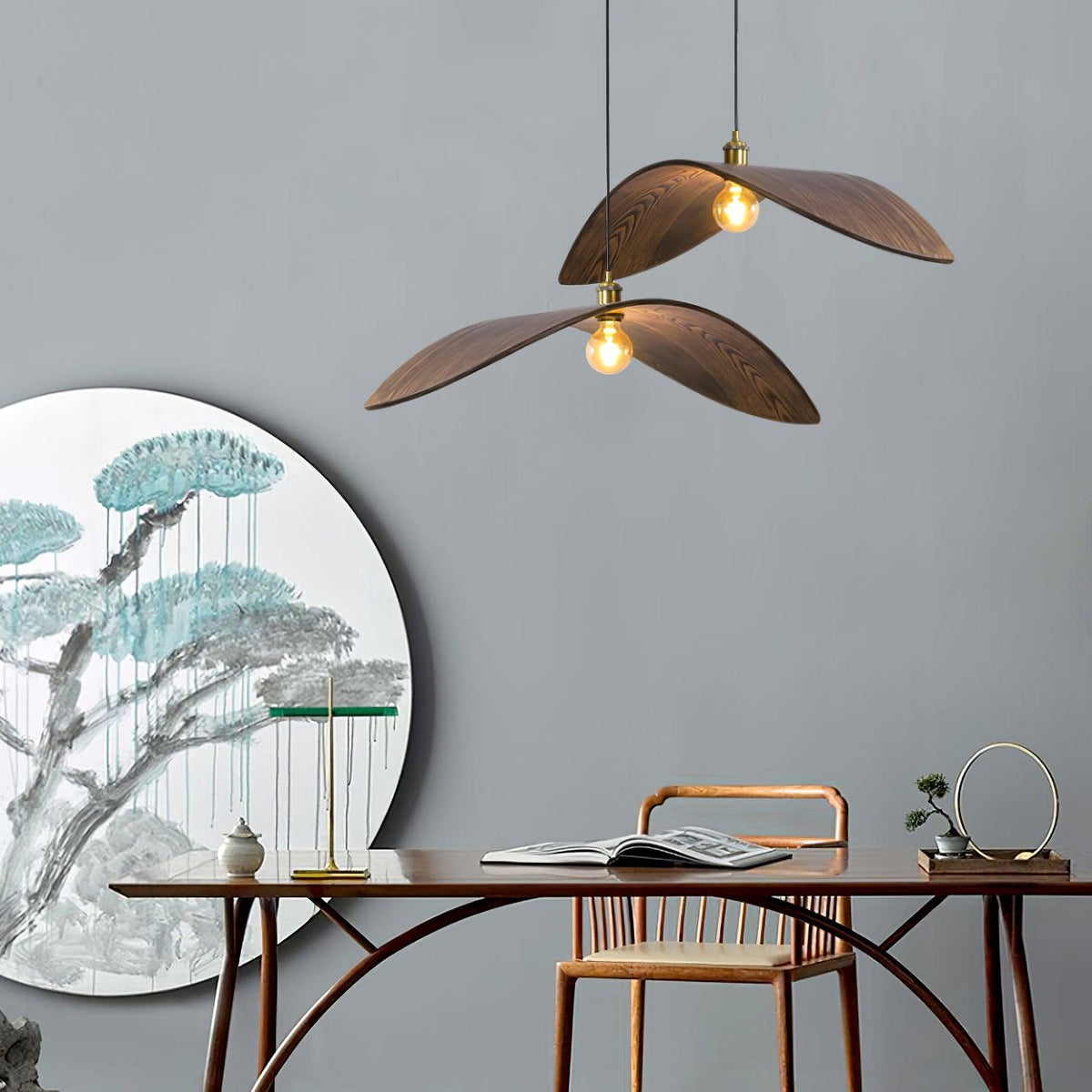 Warm Ambience Curved Art Pendant Light