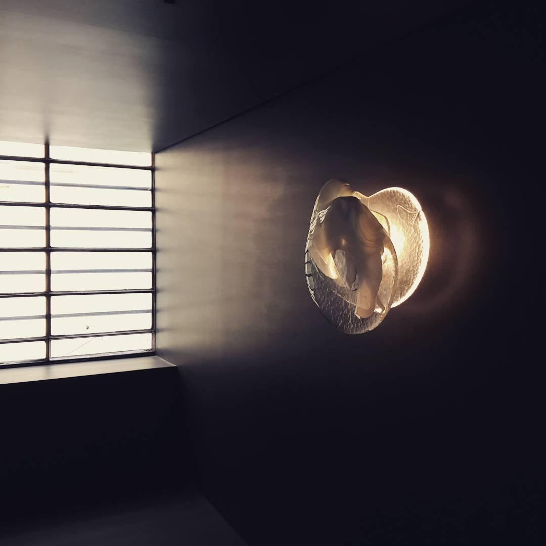 Wall Glass Swirl Black Matte