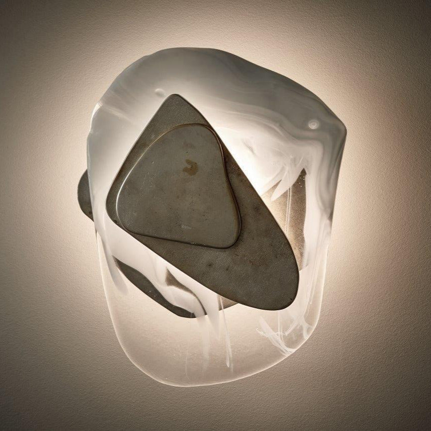 Wall Glass Swirl Black Matte