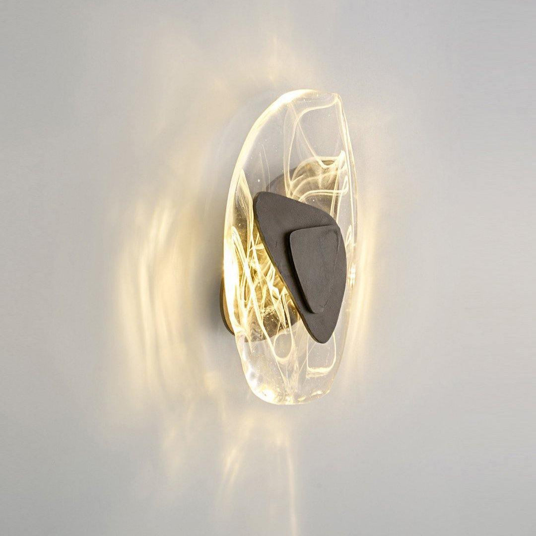 Wall Glass Swirl Black Matte