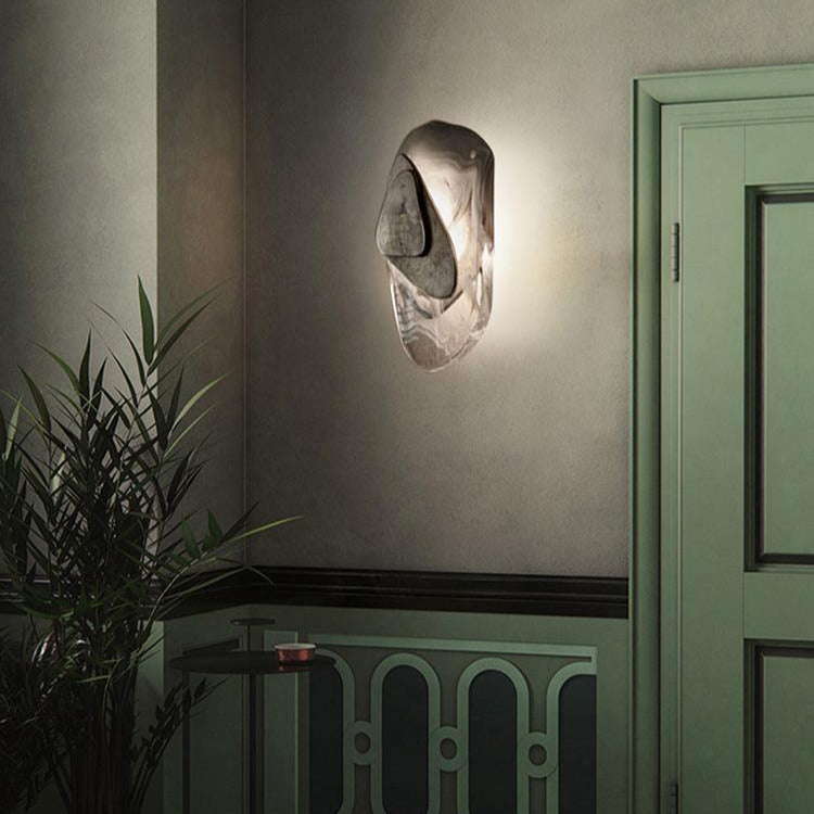 Wall Glass Swirl Black Matte