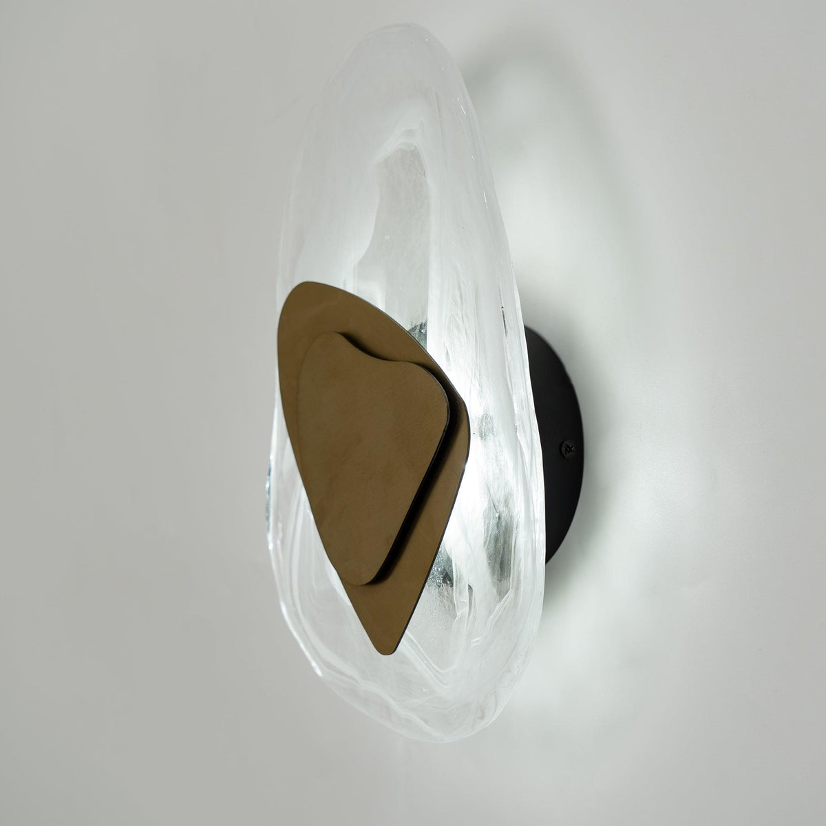 Wall Glass Swirl Black Matte