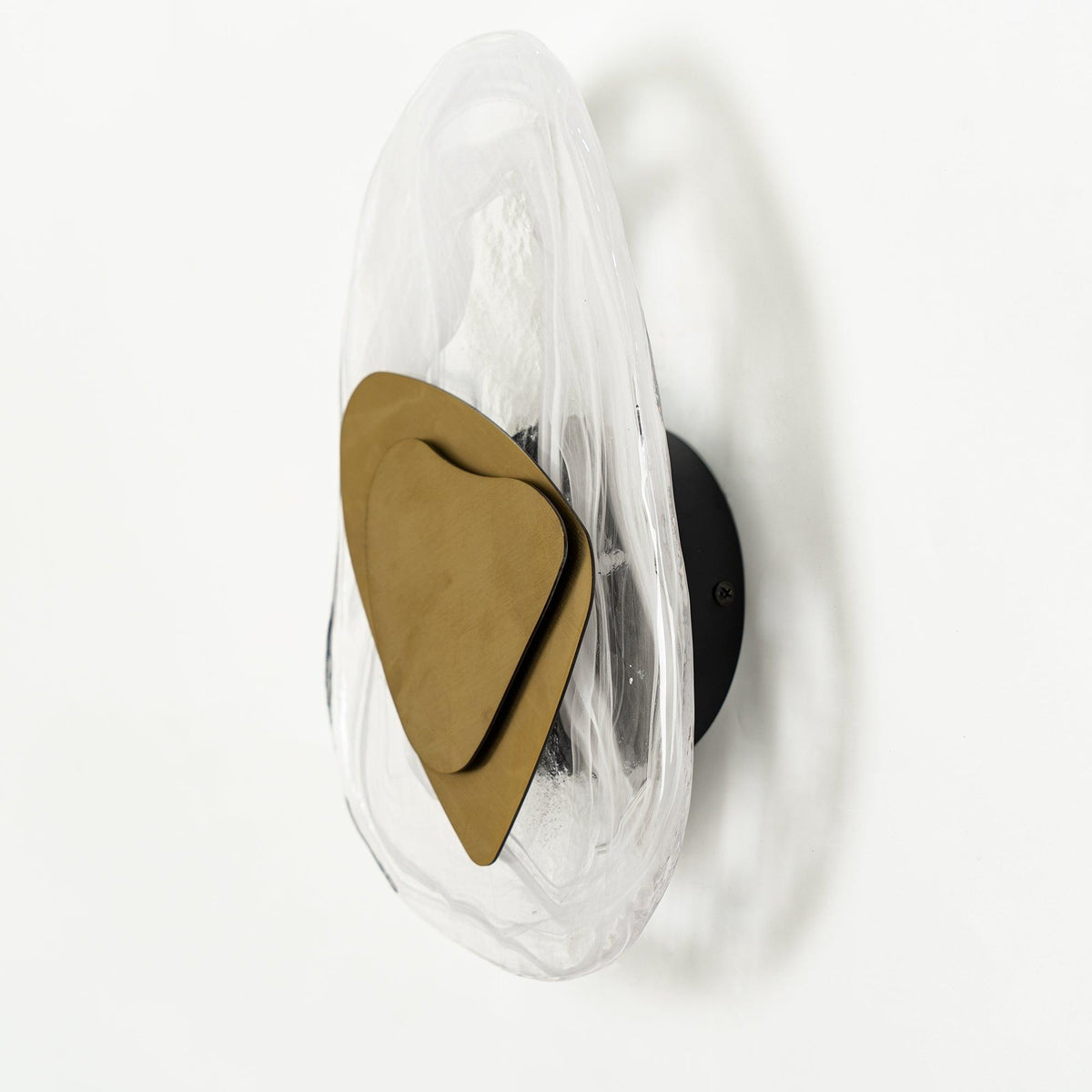 Wall Glass Swirl Black Matte