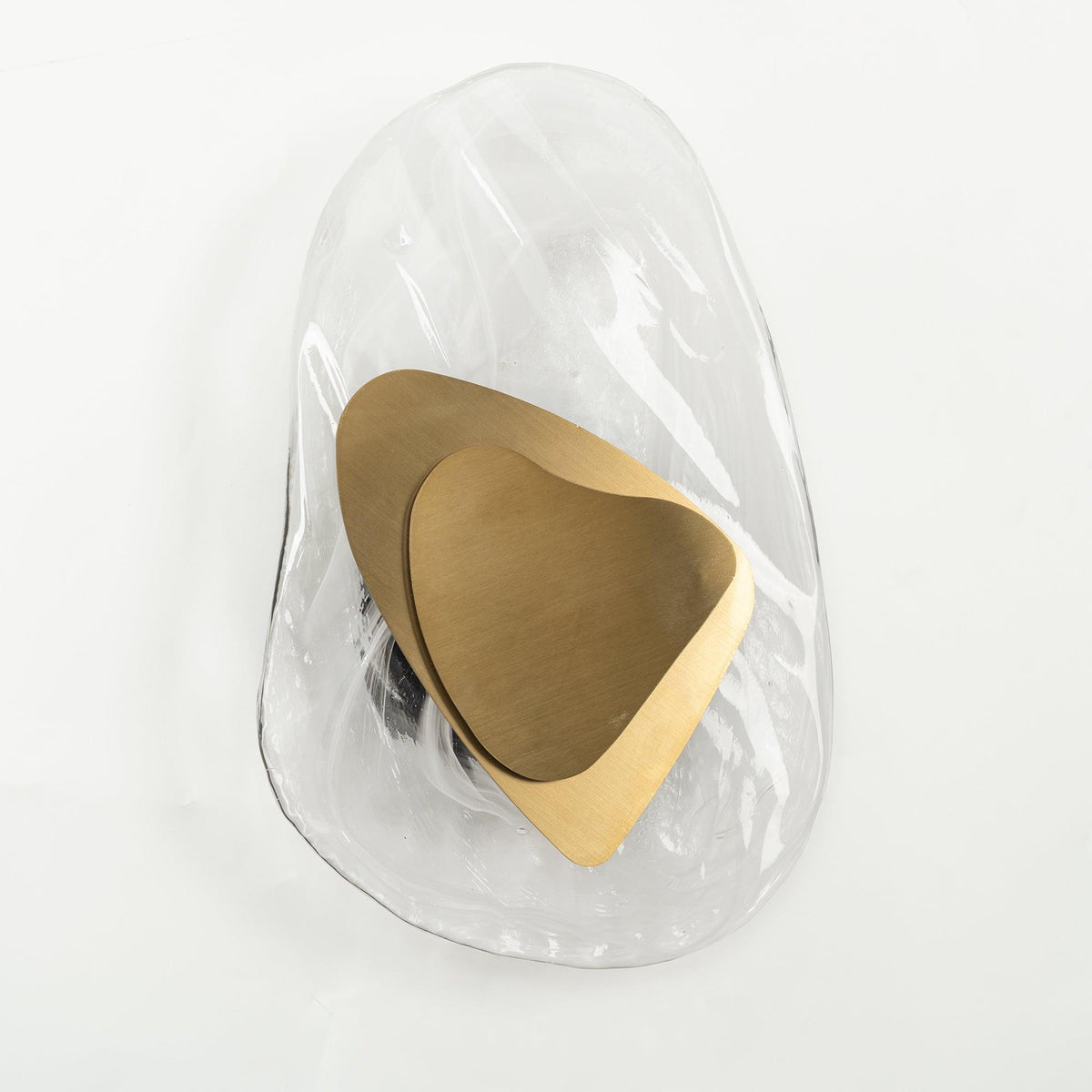 Wall Glass Swirl Black Matte