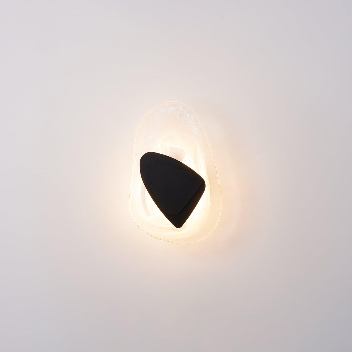 Wall Glass Swirl Black Matte