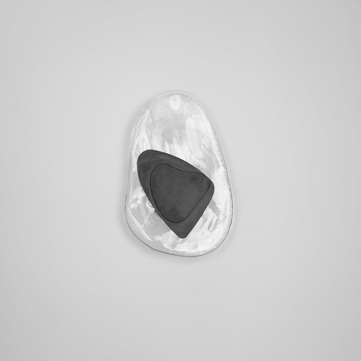 Wall Glass Swirl Black Matte