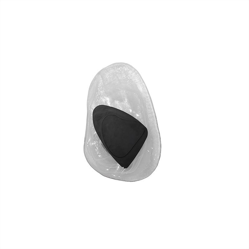 Wall Glass Swirl Black Matte