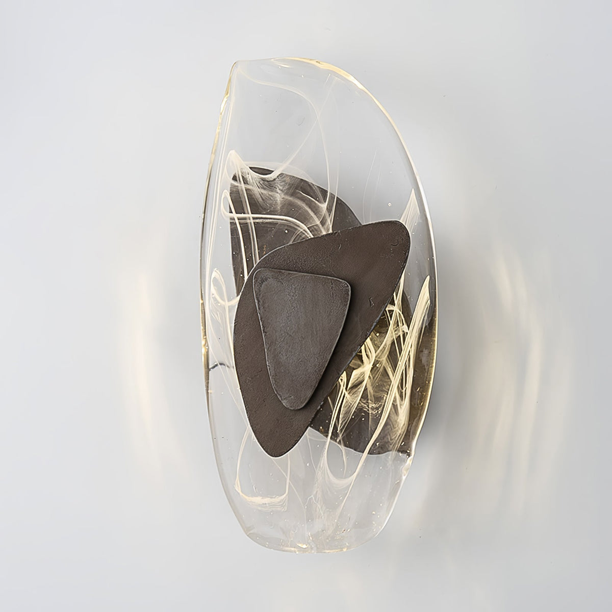 Wall Glass Swirl Black Matte