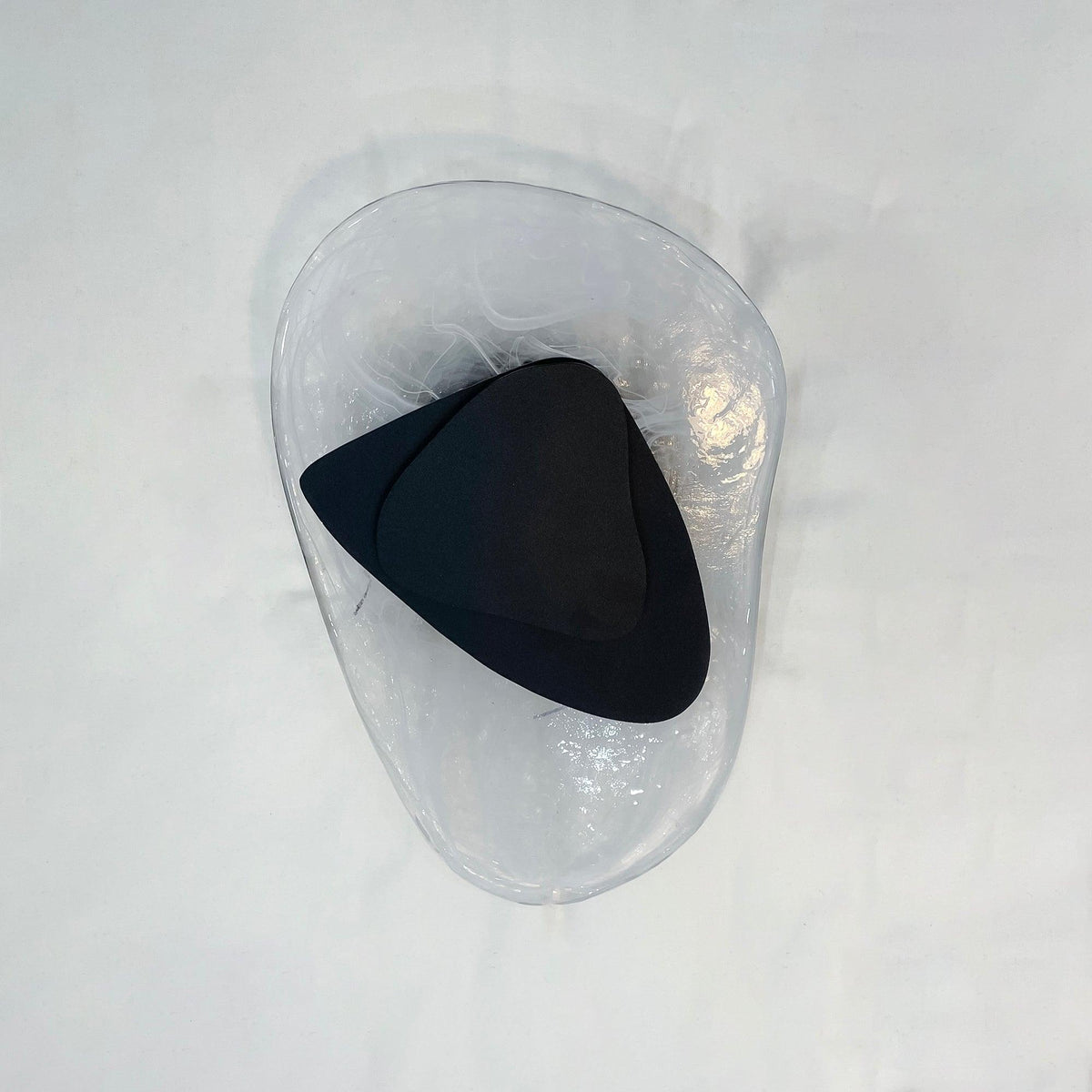 Wall Glass Swirl Black Matte