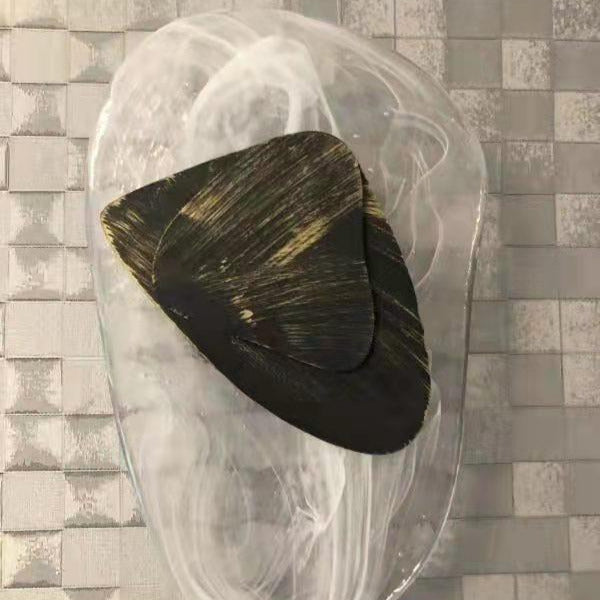 Wall Glass Swirl Black Matte