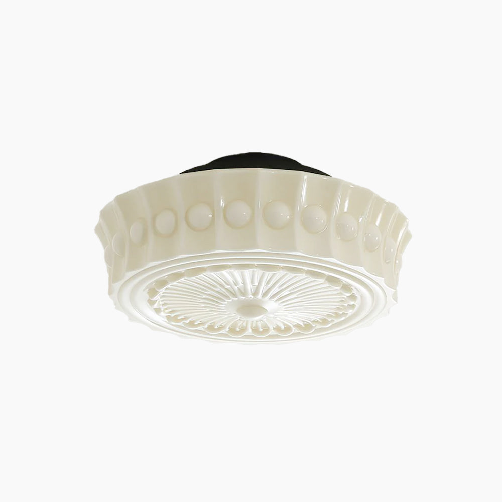 Modern Farmhouse Glass Ceiling Light With Horizon Touch