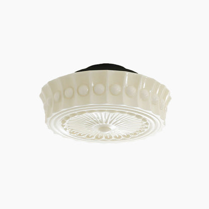 Modern Farmhouse Glass Ceiling Light With Horizon Touch
