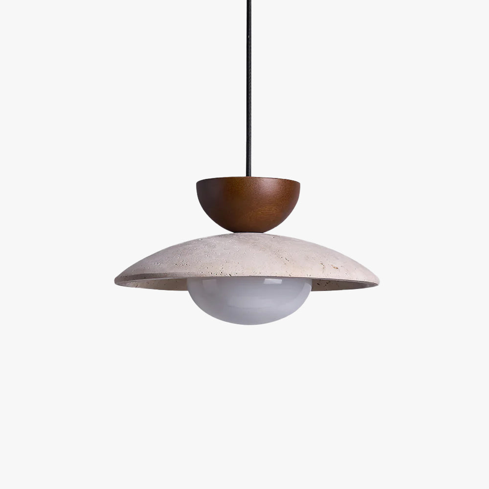 Pendant Lights With Warm Glow Natural Travertine