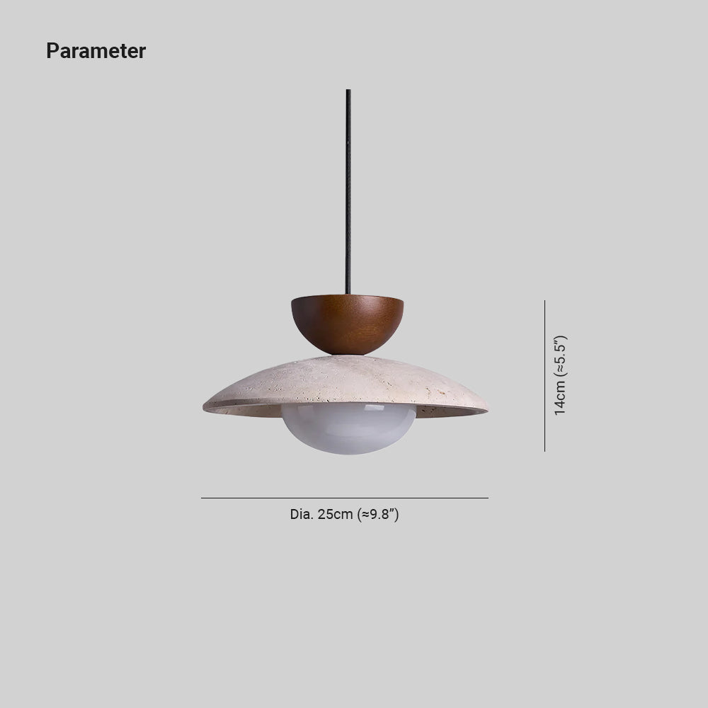 Pendant Lights With Warm Glow Natural Travertine