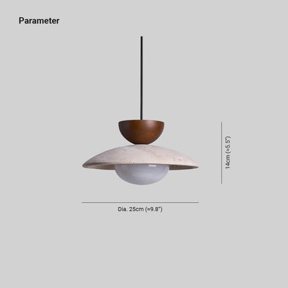 Pendant Lights With Warm Glow Natural Travertine