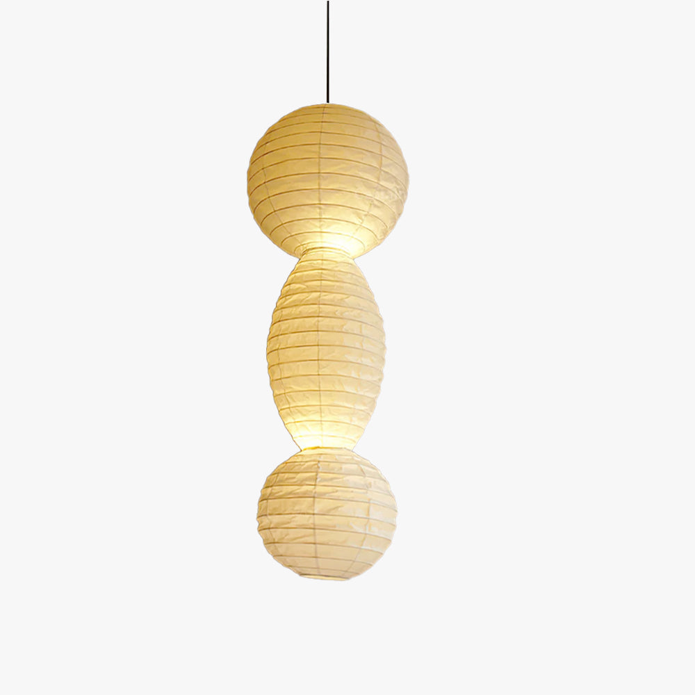 Pendant Light With Soft Glow Geometric Paper Lantern