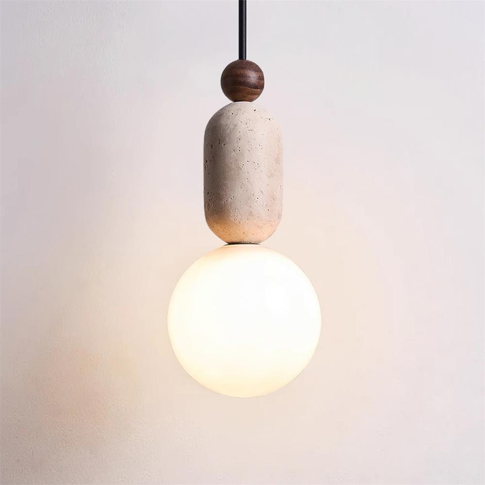 Ambient Light Pendant Lamp For Glass And Travertine