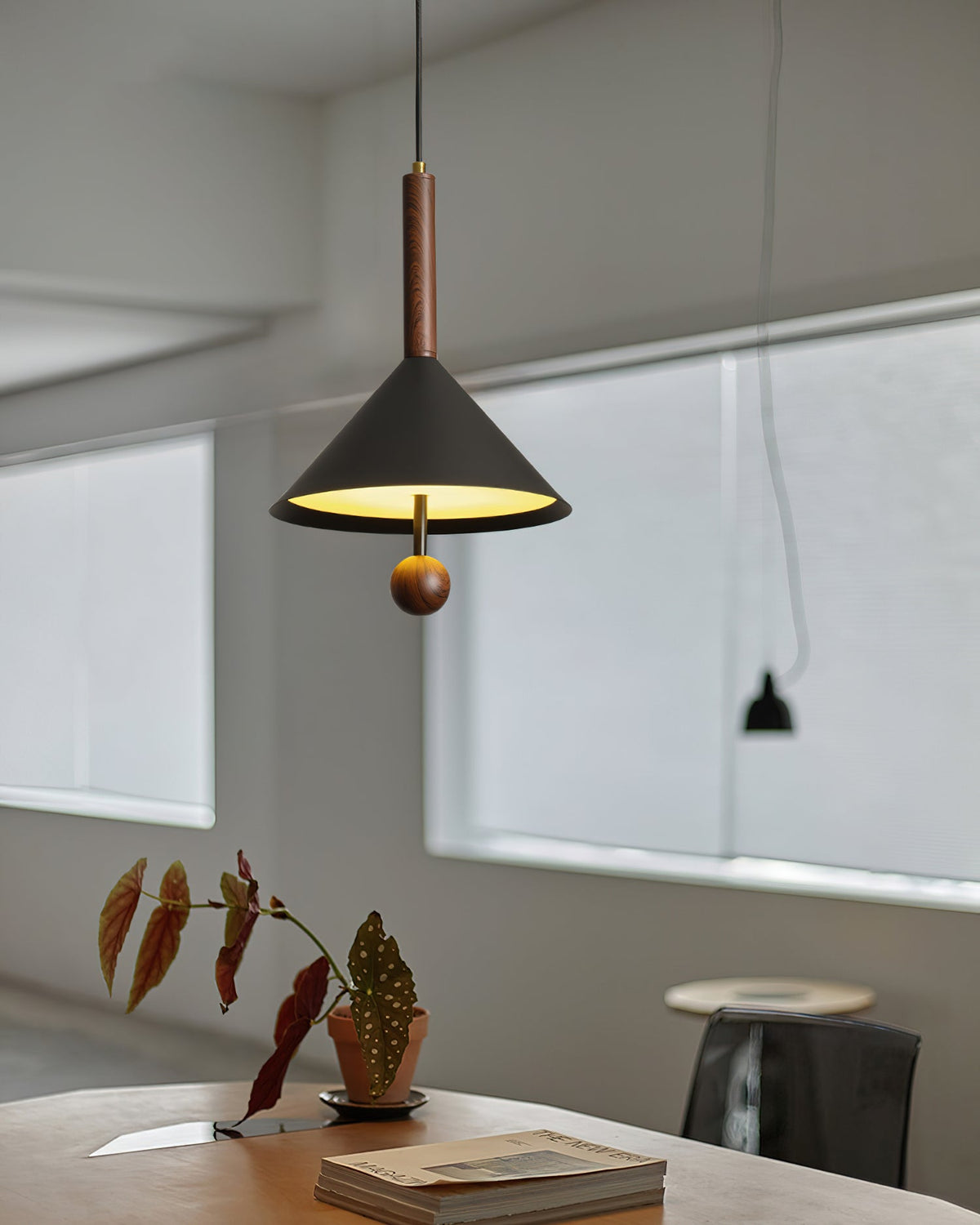 Integrated LED Cone Pendant Light
