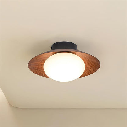 Integrated LED Ceiling Light Flush Mount Emerald Green