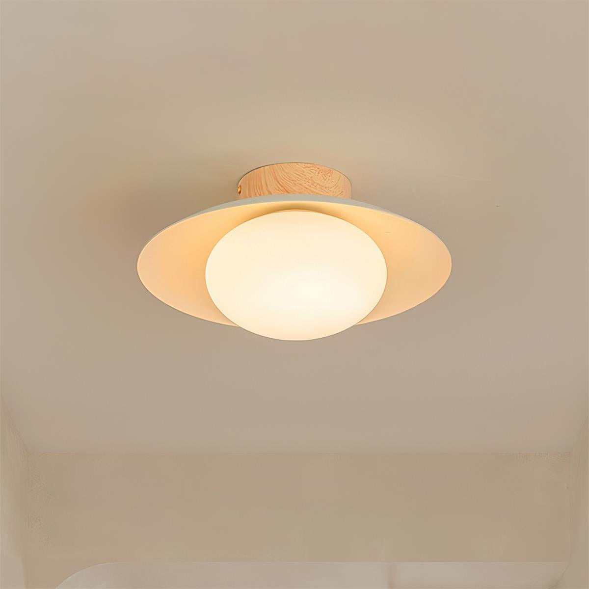Integrated LED Ceiling Light Flush Mount Emerald Green