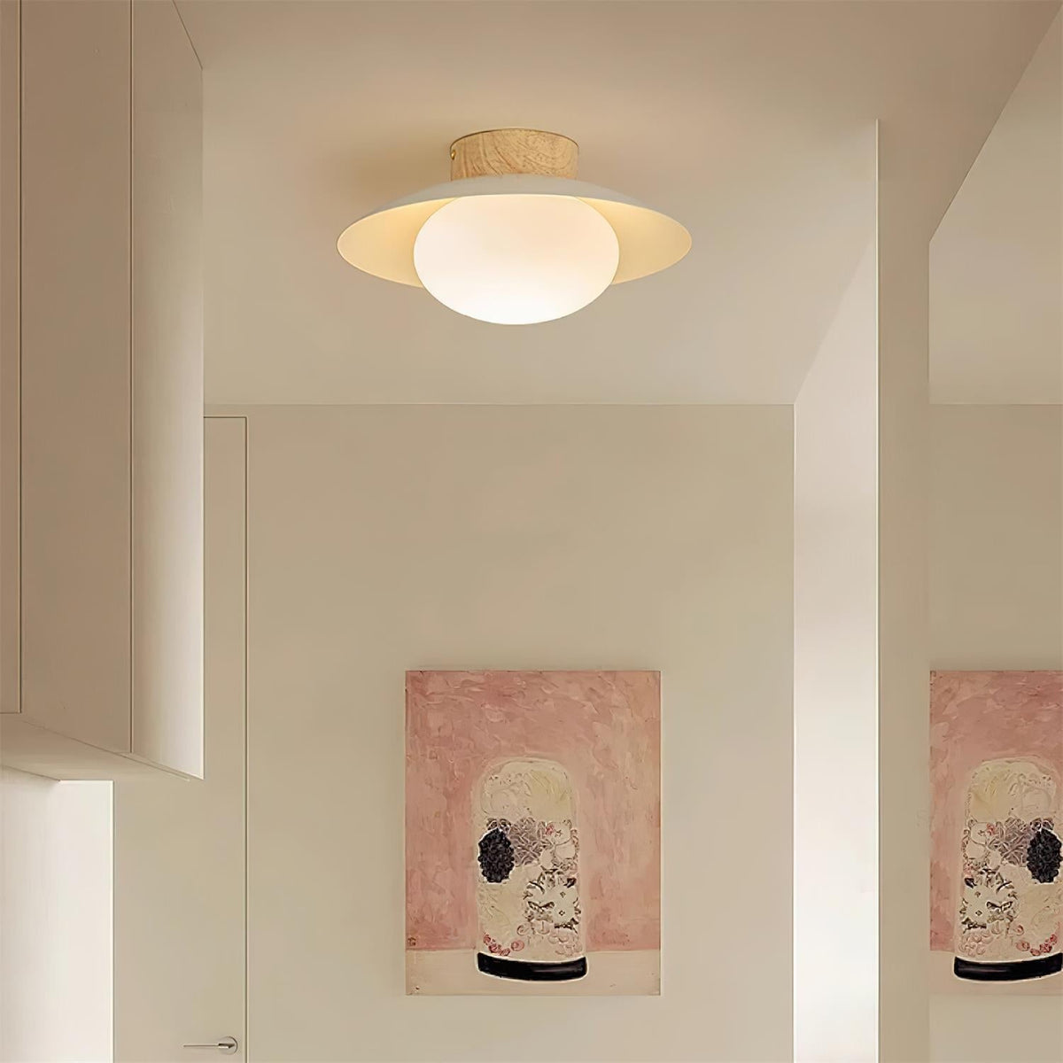 Integrated LED Ceiling Light Flush Mount Emerald Green
