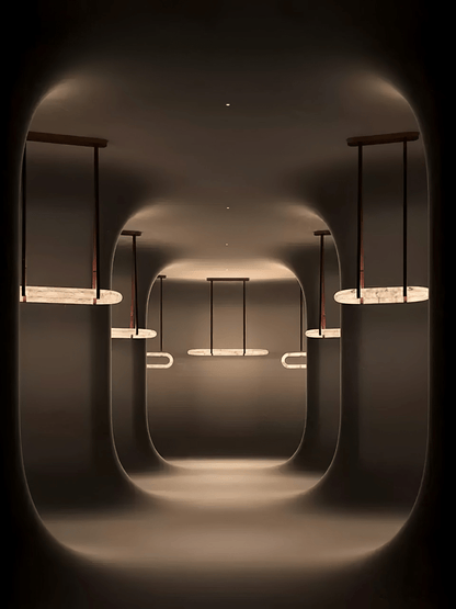 Soft Ambient Glow Alabaster Pendant Lamp