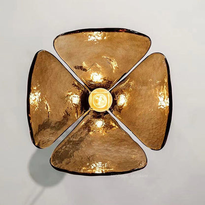 Flower LED Glow Glass Adjustable Pendant Light