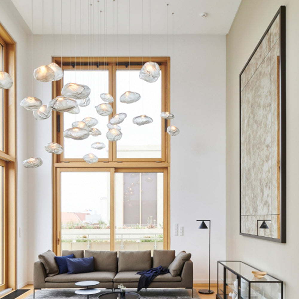 Ambient Glow Glass Globe Minimalist Pendant Light