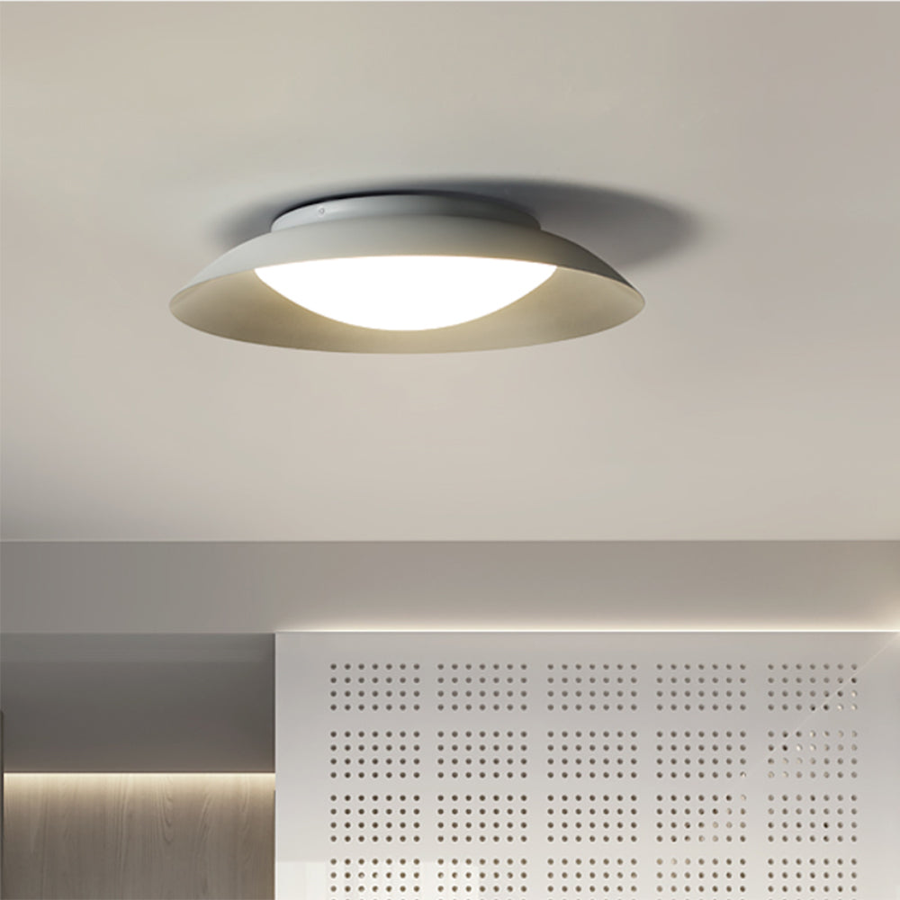 Flush Mount Nordic Ceiling White Light Bowl
