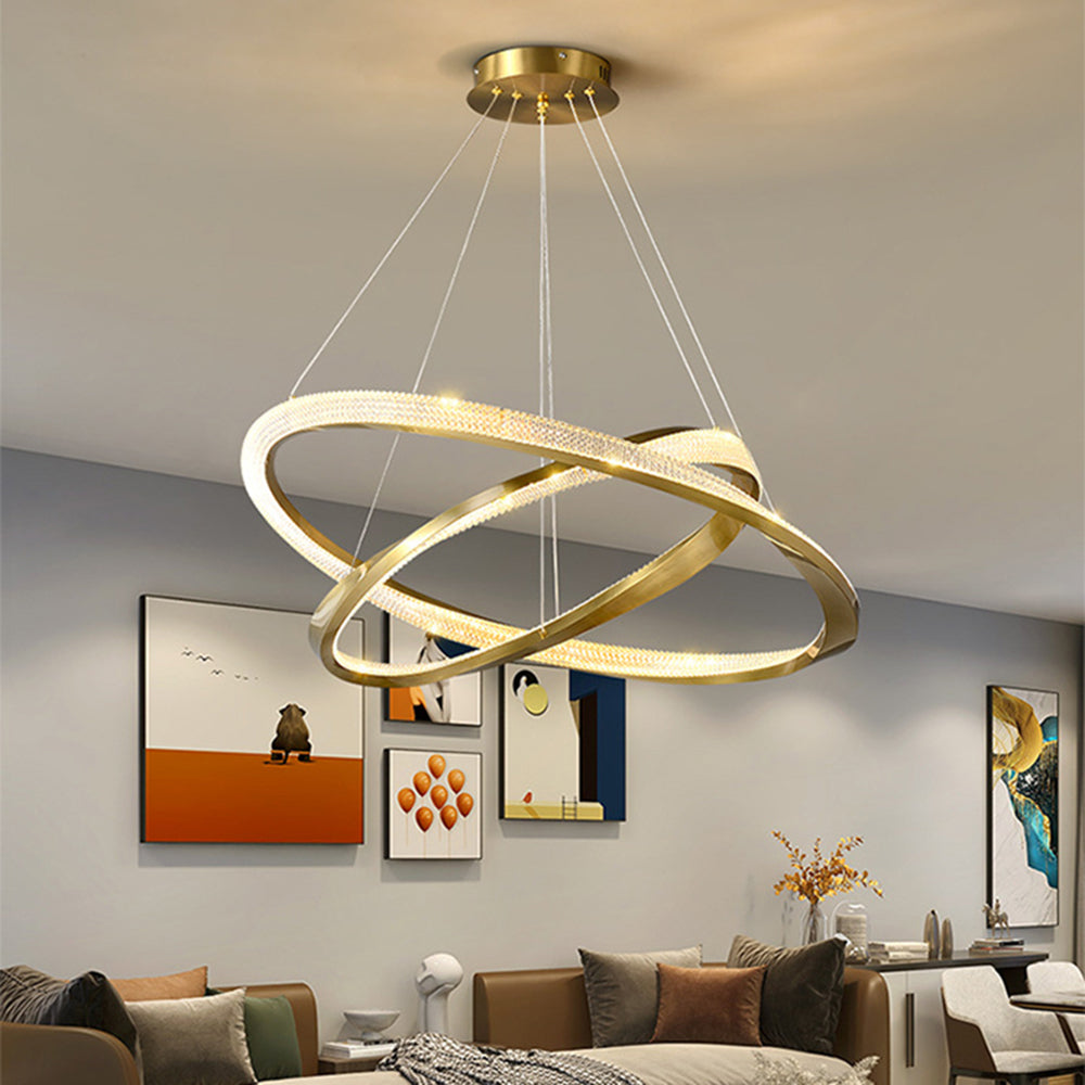 Gold Pendant Minimalist Light Spiral