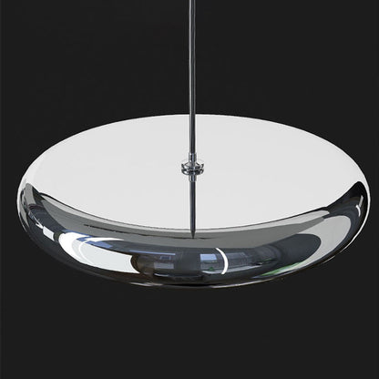 Metal Pendant Light With Acrylic Shade Circular Minimalist