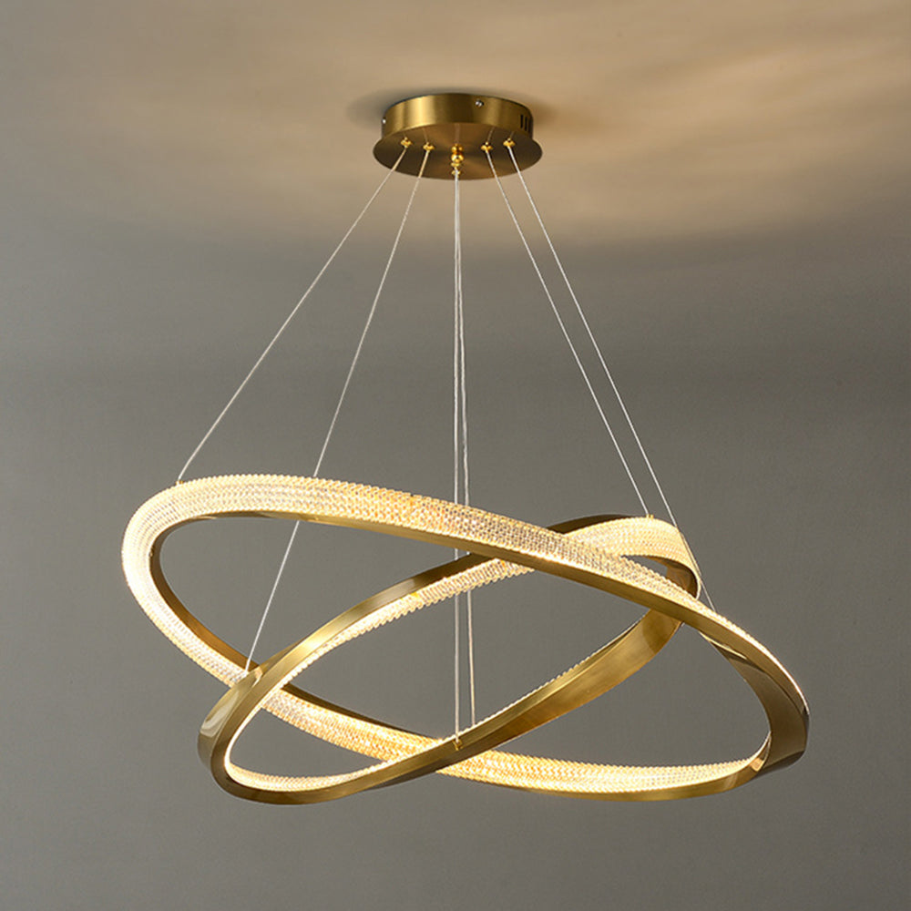 Gold Pendant Minimalist Light Spiral