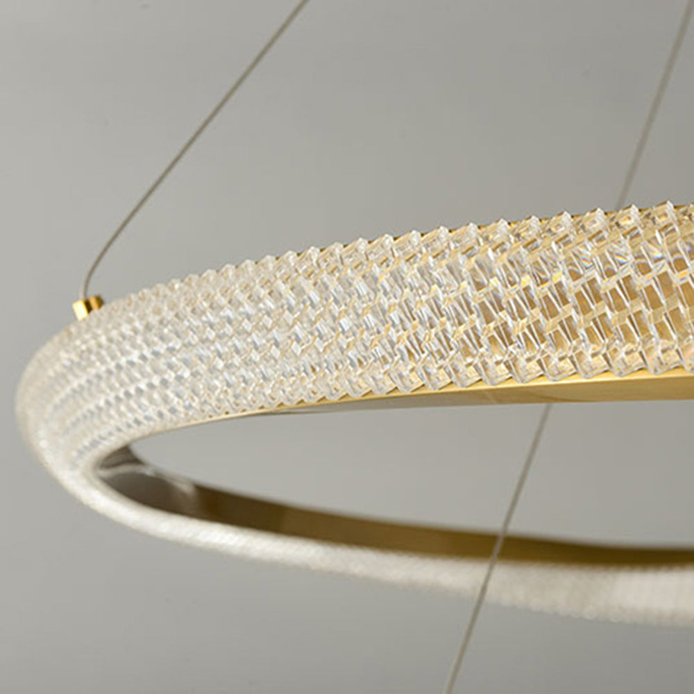 Gold Pendant Minimalist Light Spiral