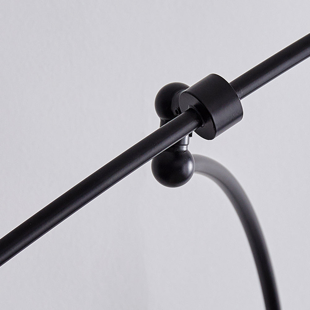 Black and Gold Minimalist Lotus Metal Pendant Light Arisha