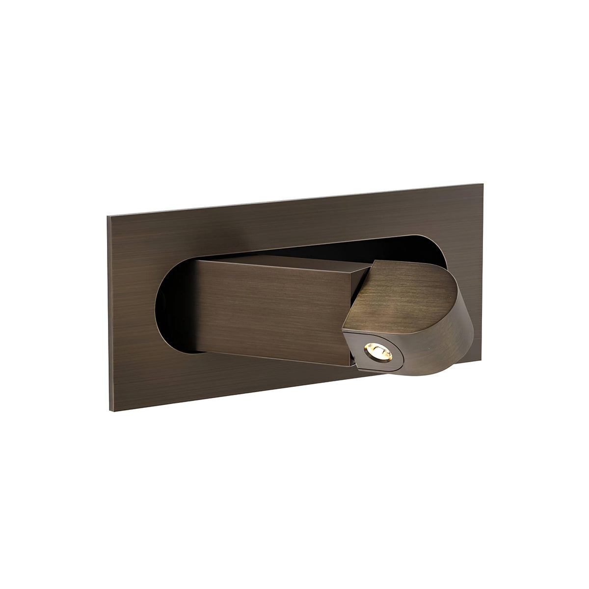 Matt Black Minimalist Adjustable LED Wall Light