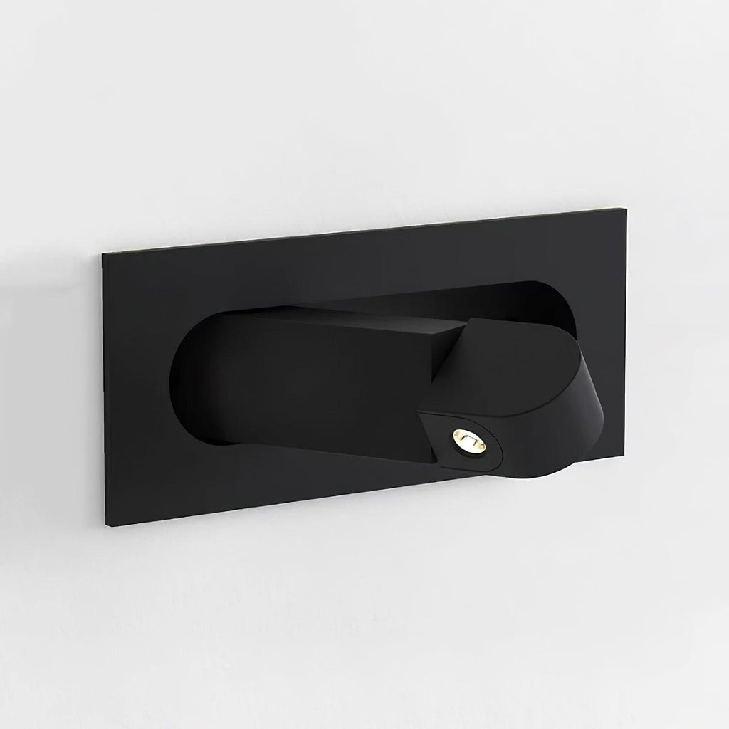 Matt Black Minimalist Adjustable LED Wall Light