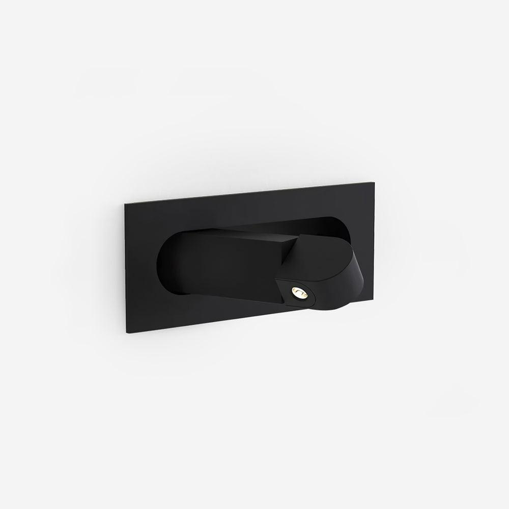 Matt Black Minimalist Adjustable LED Wall Light
