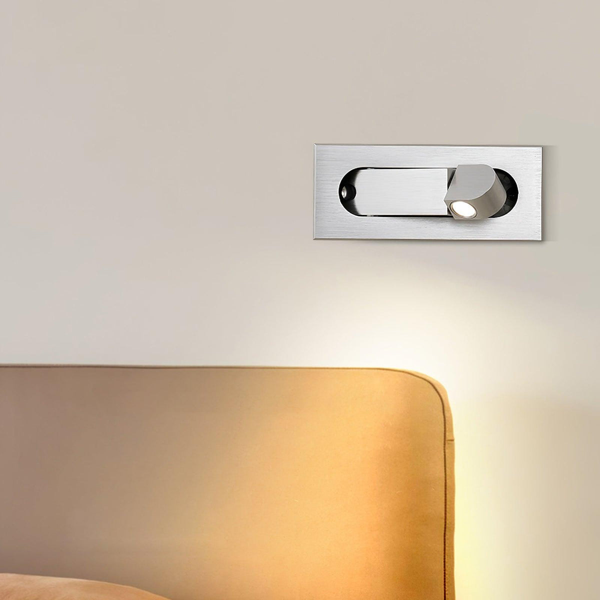 Matt Black Minimalist Adjustable LED Wall Light
