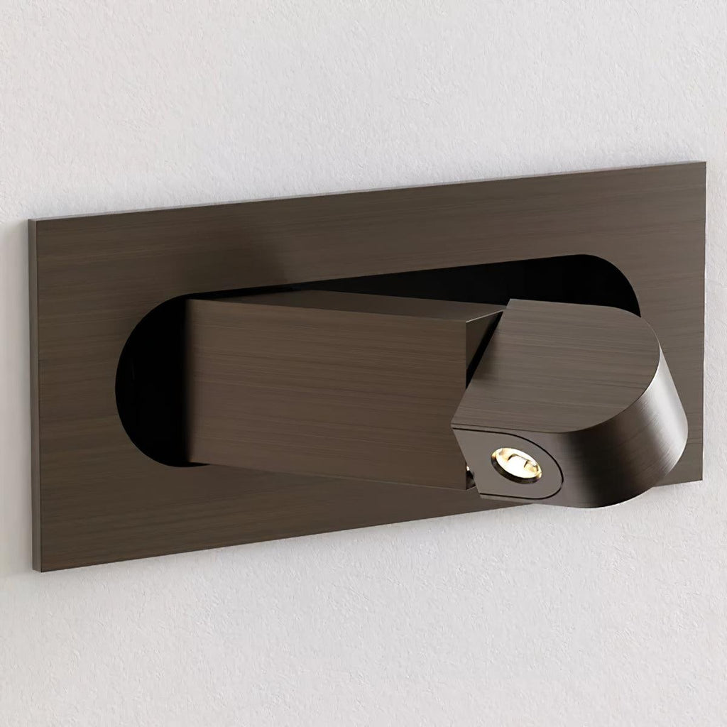 Matt Black Minimalist Adjustable LED Wall Light