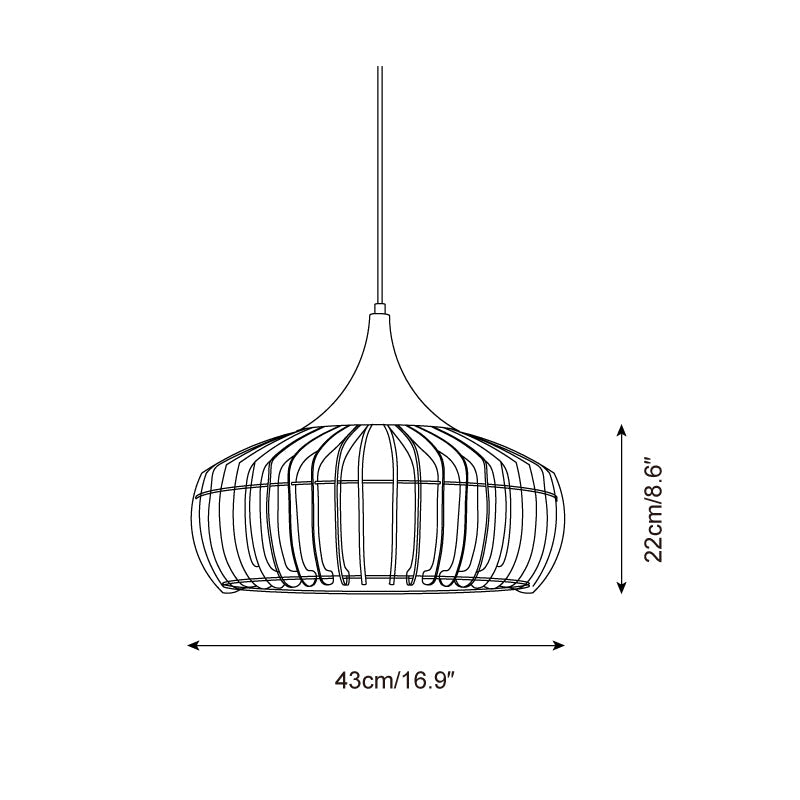 Warm Ambience Bamboo Rattan Pendant Light