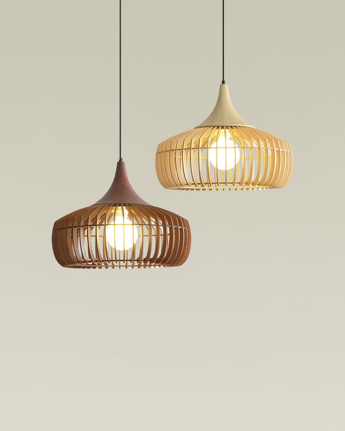 Warm Ambience Bamboo Rattan Pendant Light