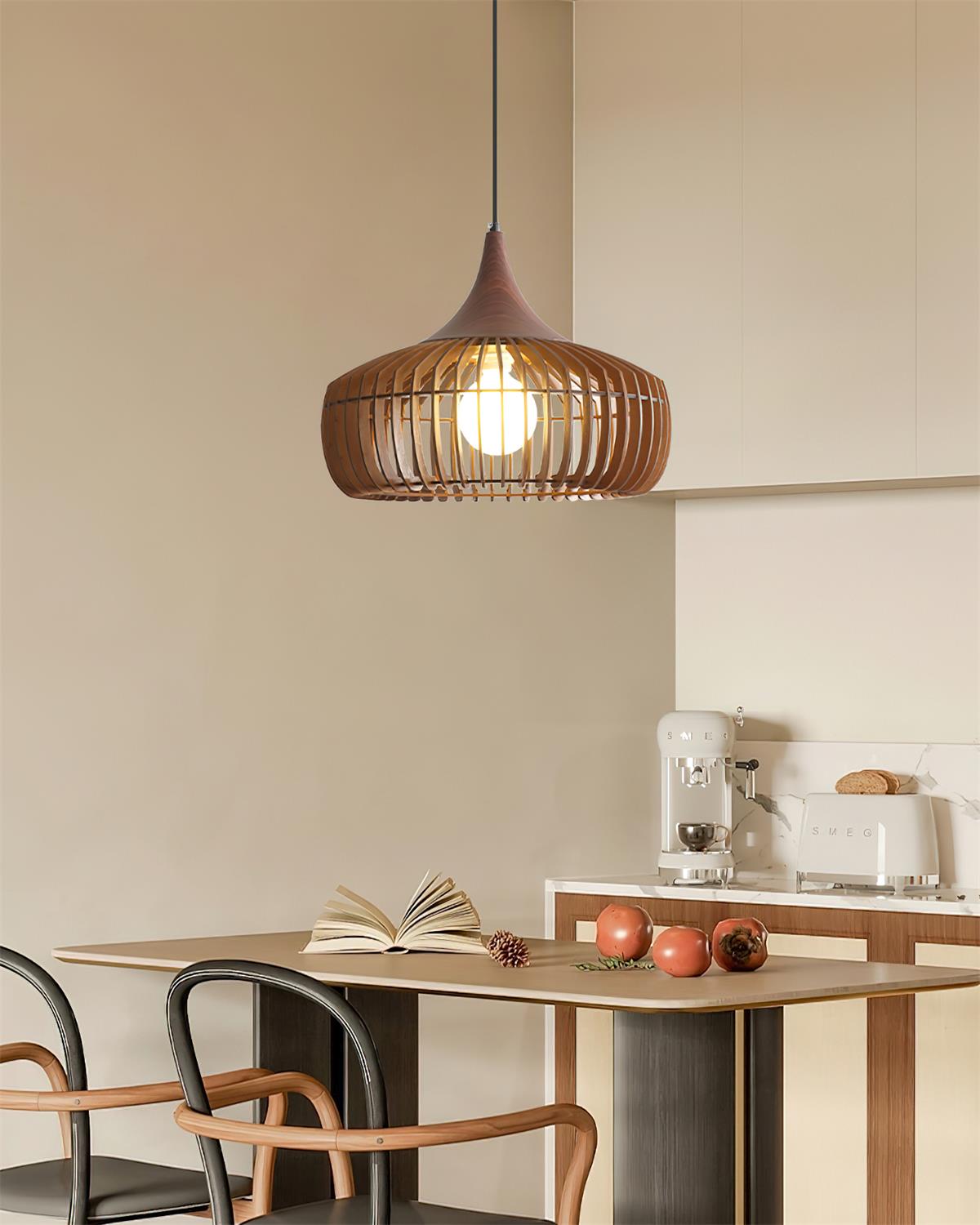 Warm Ambience Bamboo Rattan Pendant Light