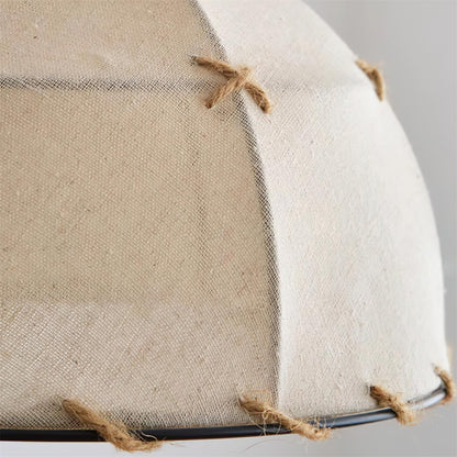 Fabric Dome Shade Pendant Light For Soft Glow