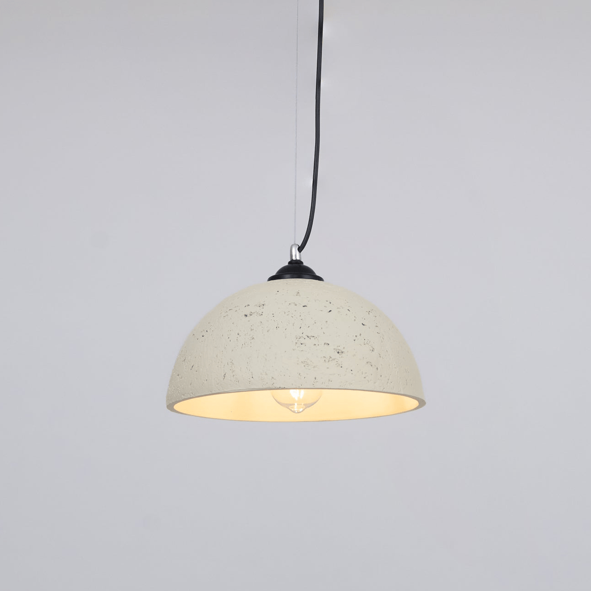 Dome Pendant Light for Kitchens and Dining with Stone Texture